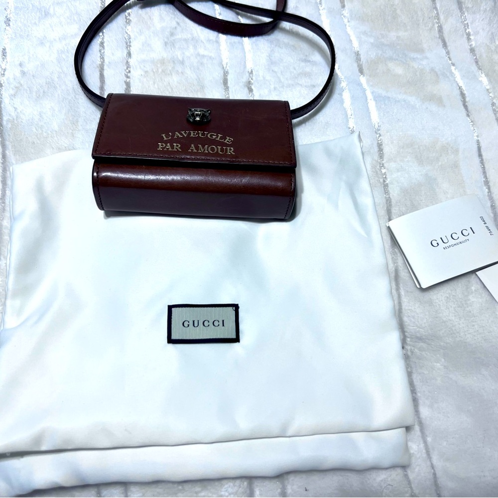 Pre-owned Animalier Leather Mini Bag In Brown